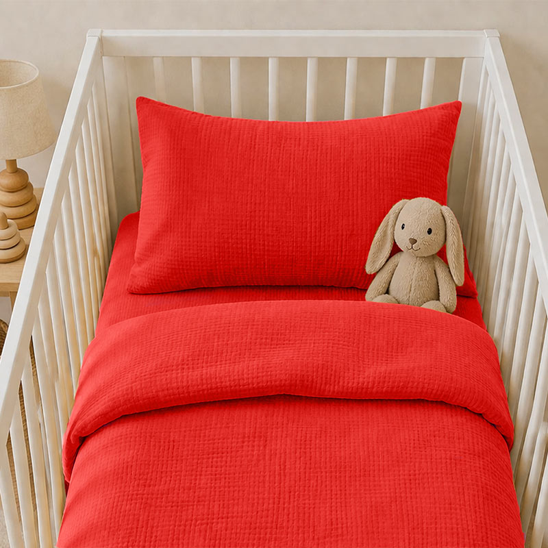 taie oreiller coton biologique bébé fraise enfants 60 40 gots