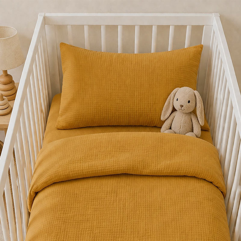 taie oreiller coton biologique bébé honey enfant 60 40