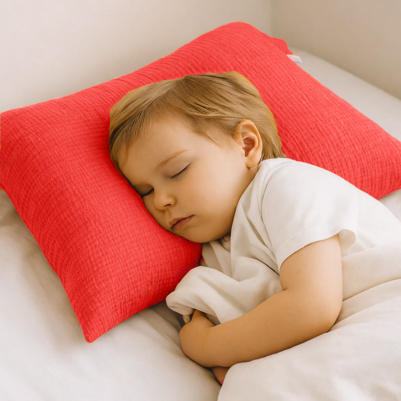 taie oreiller coton biologique bébé fraise enfants