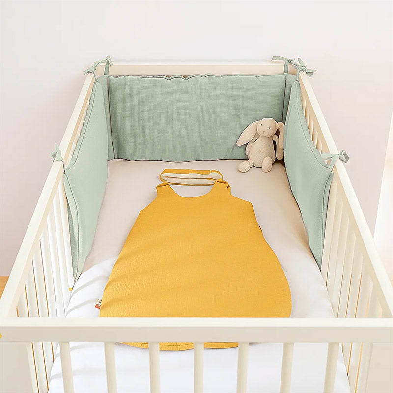 Tour de Lit en Coton Bio Vert-3